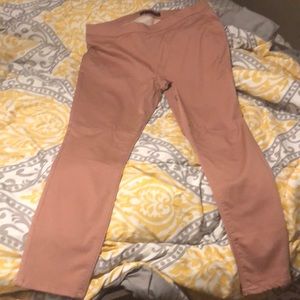 stretch pink pants